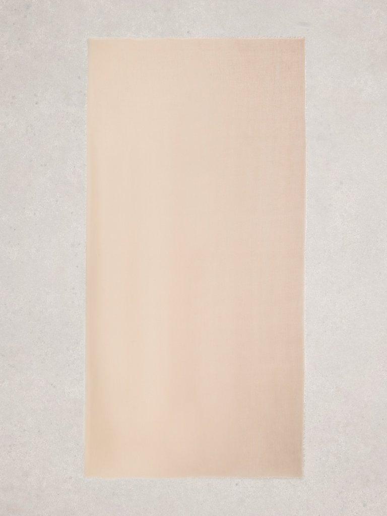 Plain Penny Oversized Scarf in LGT NAT - FLAT BACK