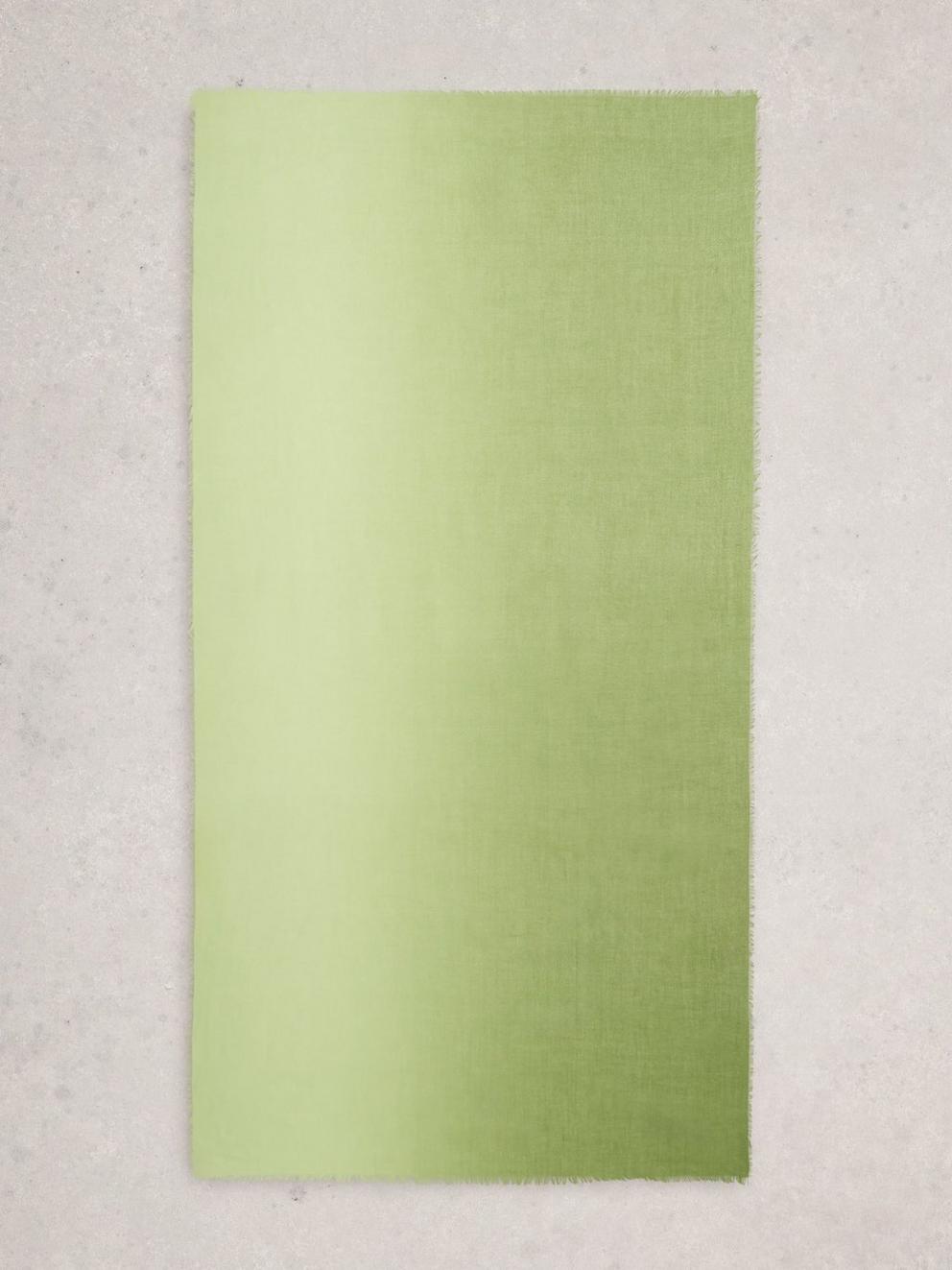 Plain Penny Oversized Scarf in MID GREEN - FLAT BACK
