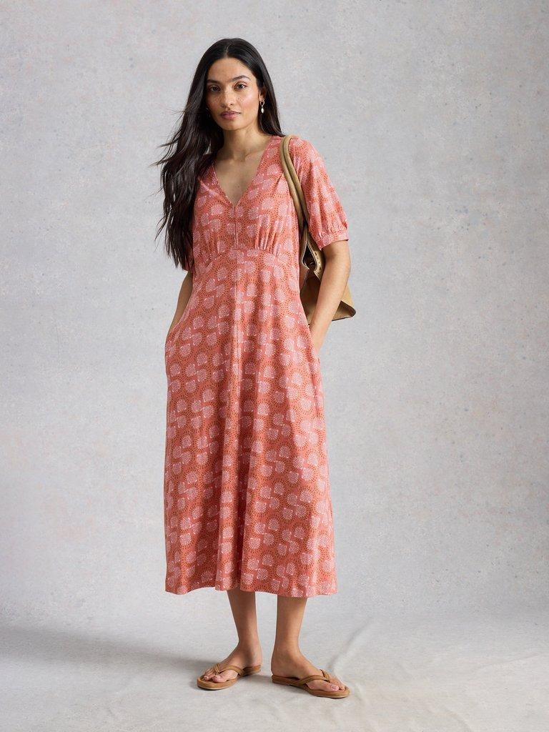 Megan Jersey Dress in PINK PR - LIFESTYLE