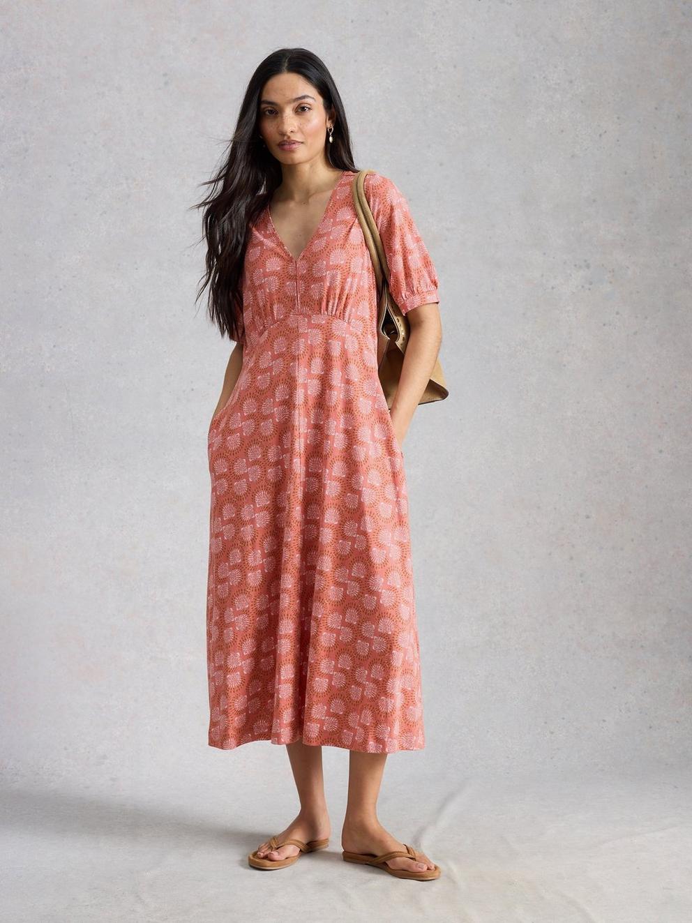 Megan Jersey Dress in PINK PR - LIFESTYLE
