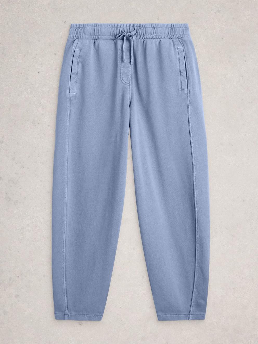 Daydreamer Barrel Jogger in MID BLUE - FLAT FRONT