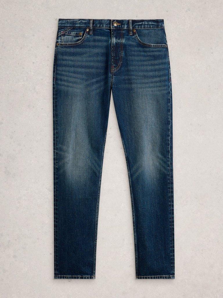 Stratford Slim Jean in DK DENIM - FLAT FRONT