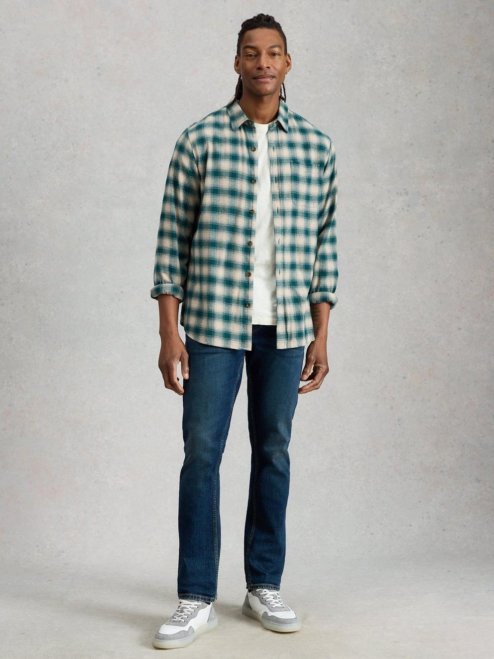 Stratford Slim Jean in DK DENIM - MODEL FRONT