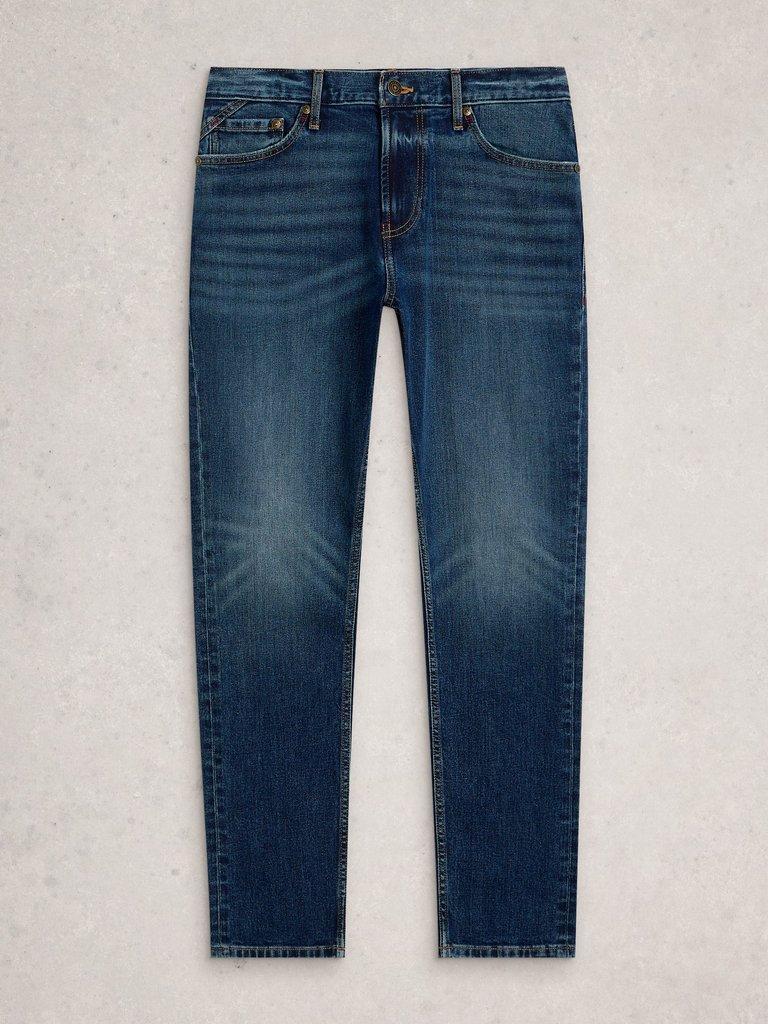 Stratford Slim Jean in MID DENIM - FLAT FRONT