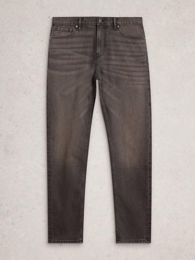 Stratford Slim Jean in WASHED BLK - FLAT FRONT