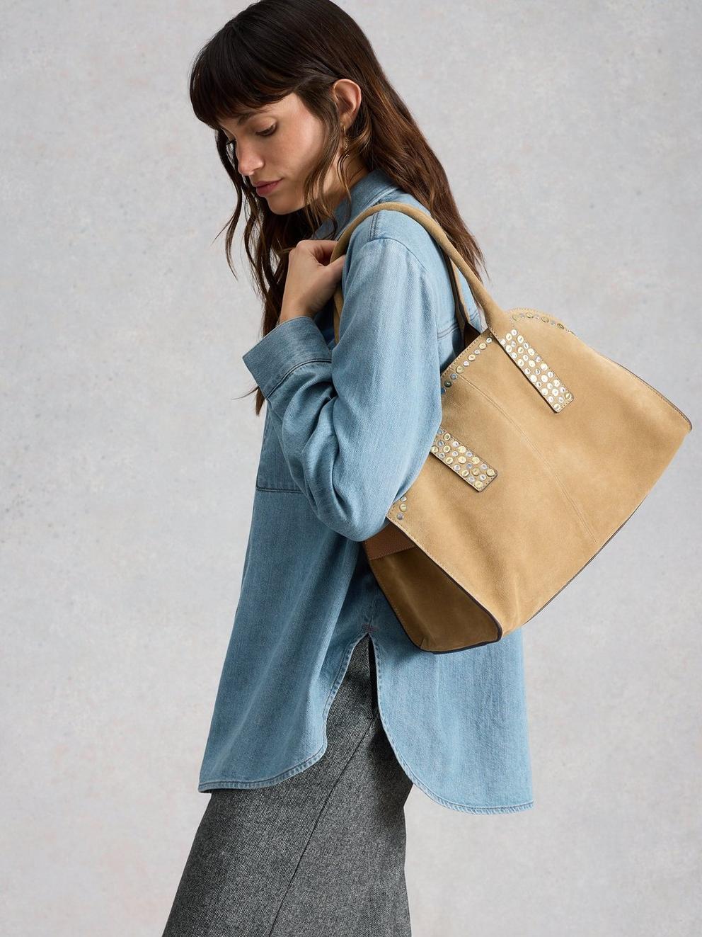 Lydia Denim Shirt in MID DENIM - LIFESTYLE