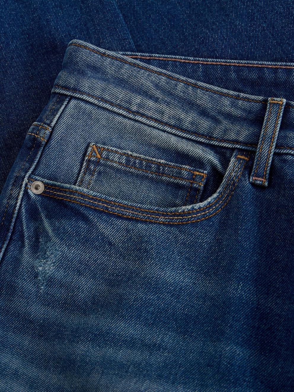 Freya Weekend Ankle Length Jean in MID DENIM - FLAT DETAIL