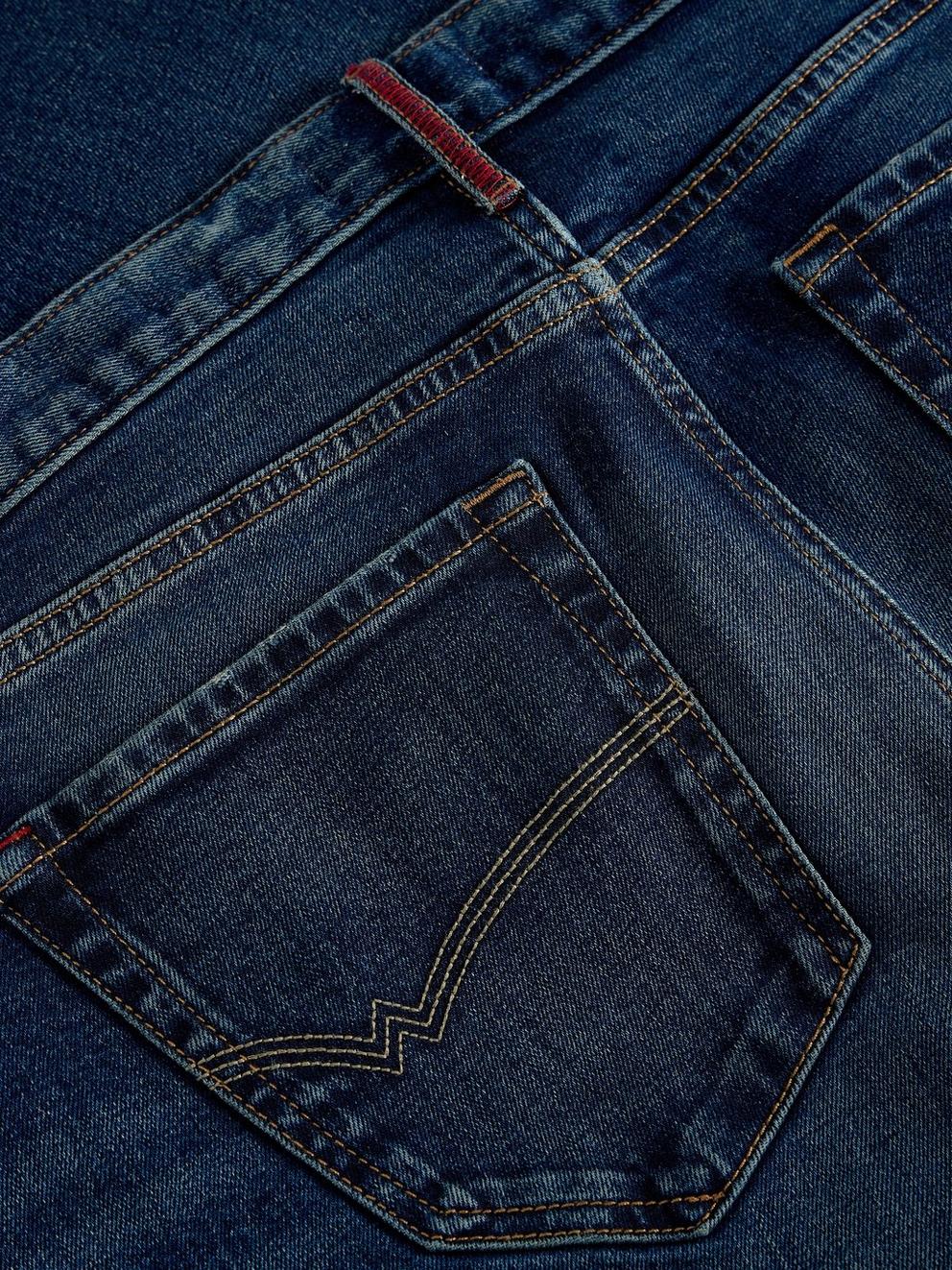 Chapman Denim Trouser in MID DENIM - FLAT DETAIL