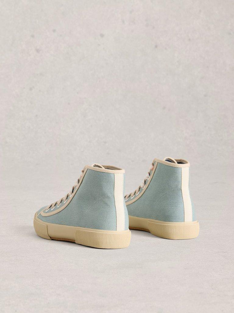 Pippa HiTop Trainer in CHAMB BLUE - FLAT BACK