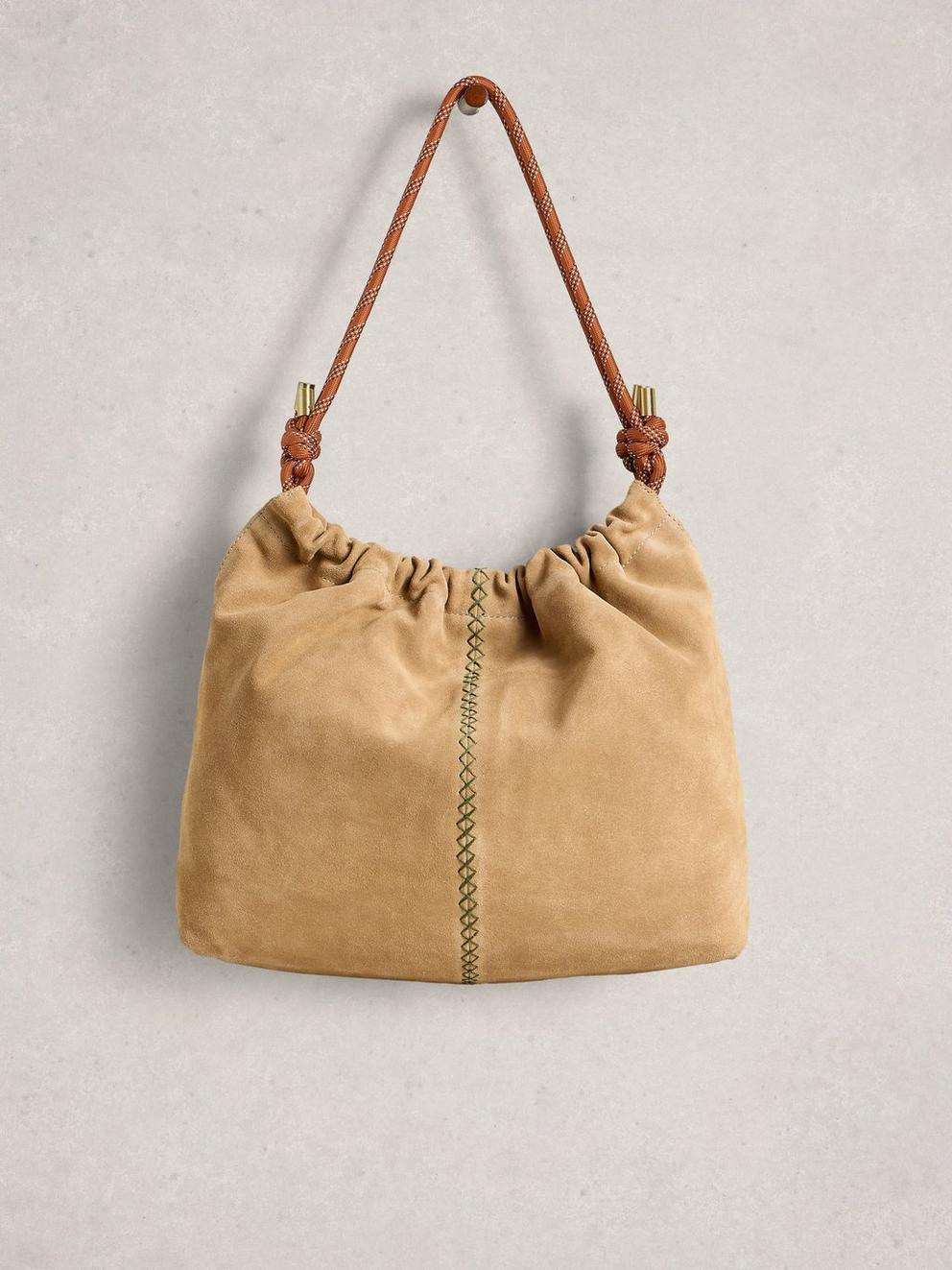 Callie Shoulder Bag in LGT NAT - FLAT FRONT