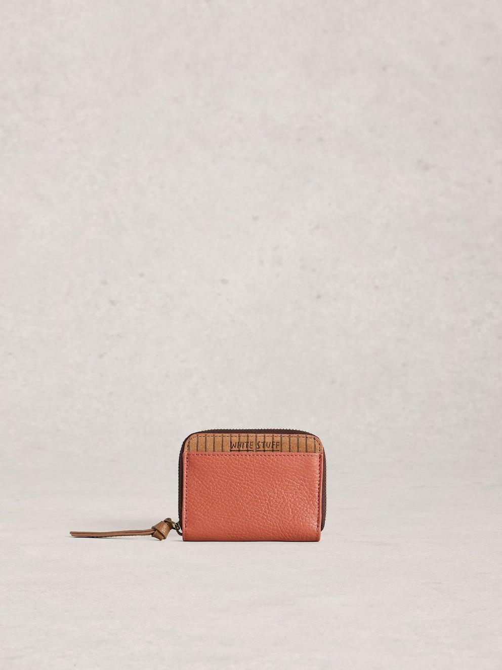 Cerys Zip Around Coin Purse in MID PINK - LIFESTYLE