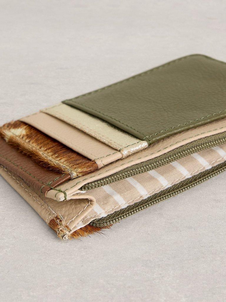 Celia Card Holder in NAT MLT - FLAT DETAIL