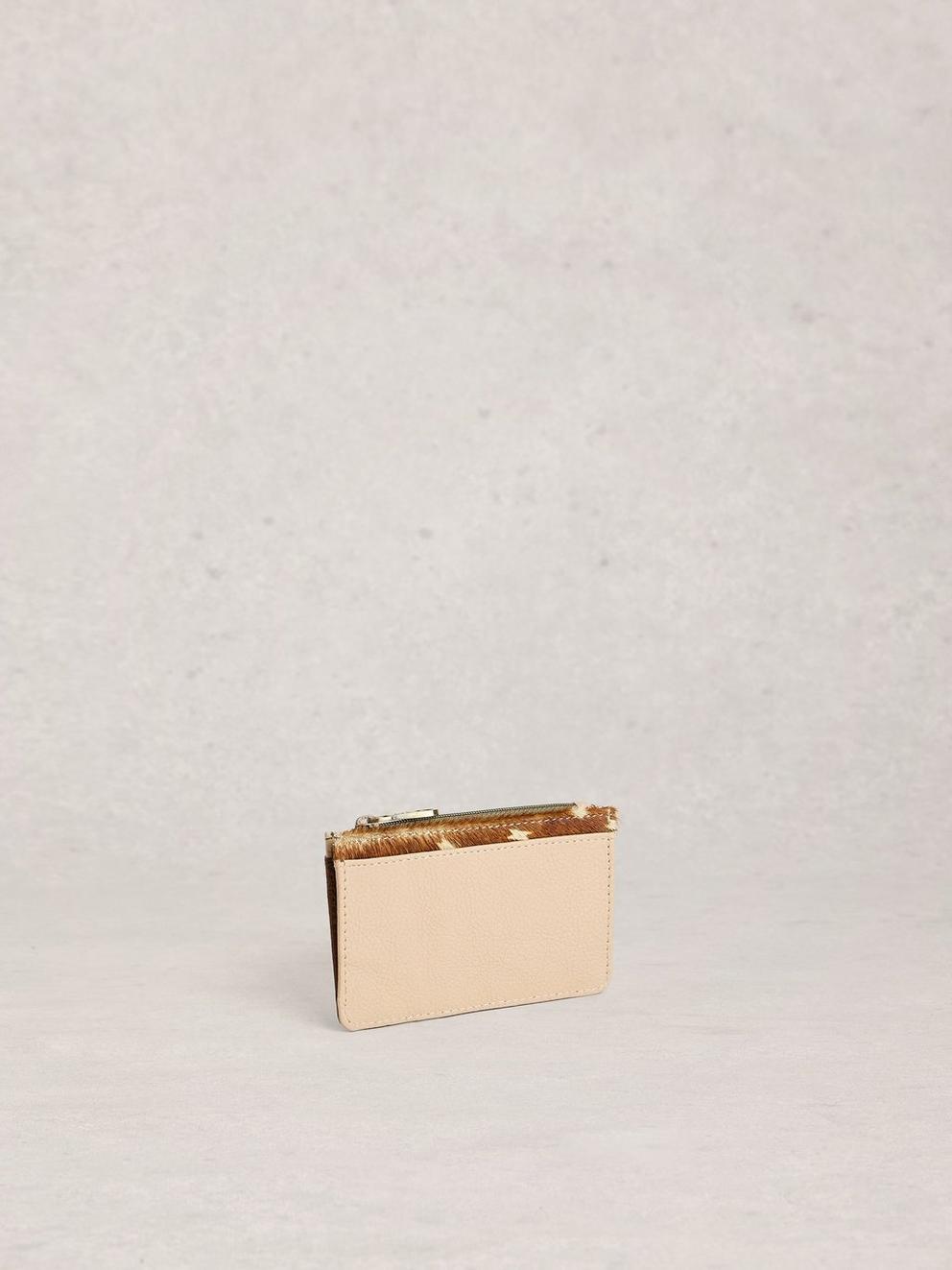 Celia Card Holder in NAT MLT - FLAT FRONT