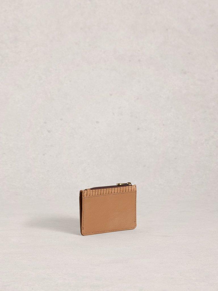 Celia Card Holder in TAN MULTI - FLAT BACK