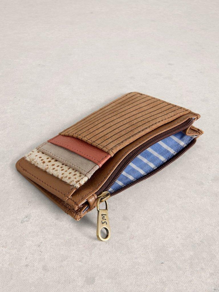 Celia Card Holder in TAN MULTI - FLAT DETAIL