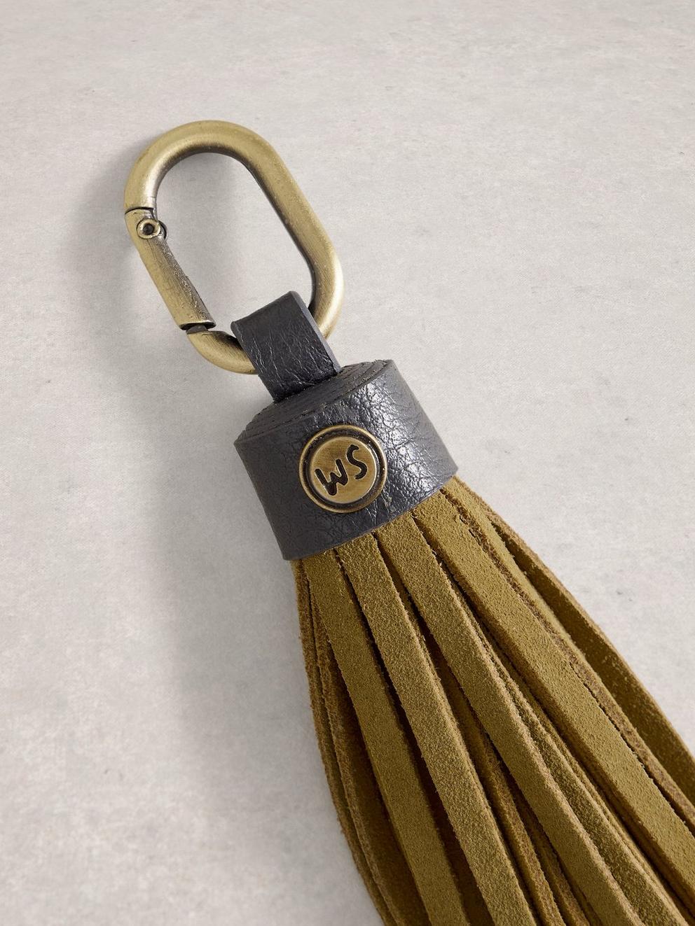 Tassel Bag Keyring in MID CHART - FLAT DETAIL