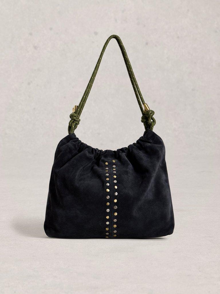 Callie Studded Shoulder Bag in DARK NAVY - LIFESTYLE