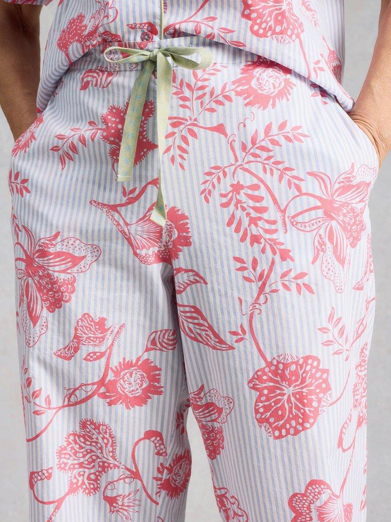 Nina Lightweight PJ Bottom in BLUE PR - MODEL DETAIL