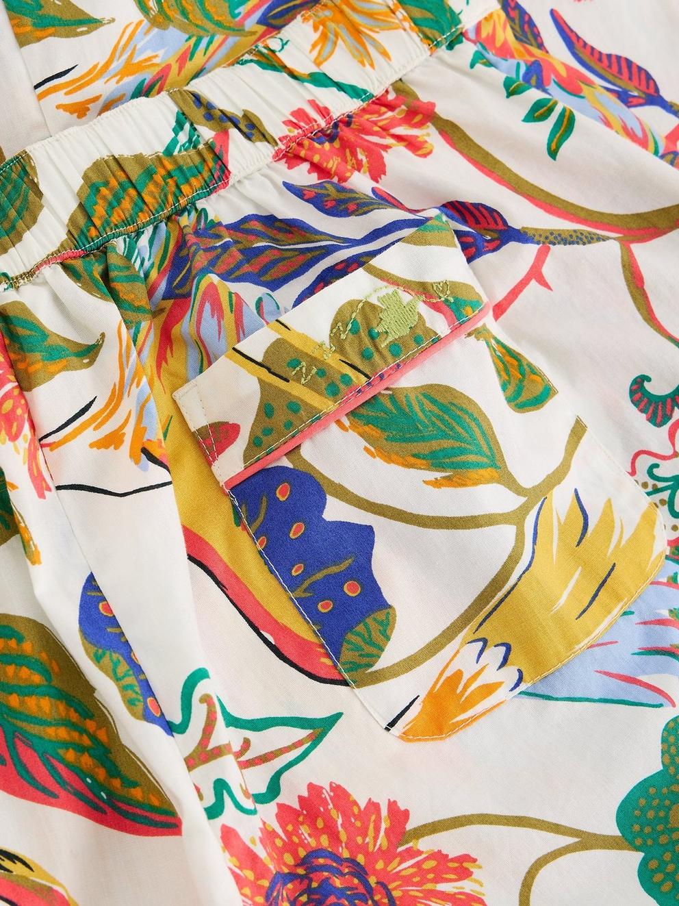 Nina Lightweight PJ Bottom in IVORY PR - FLAT DETAIL