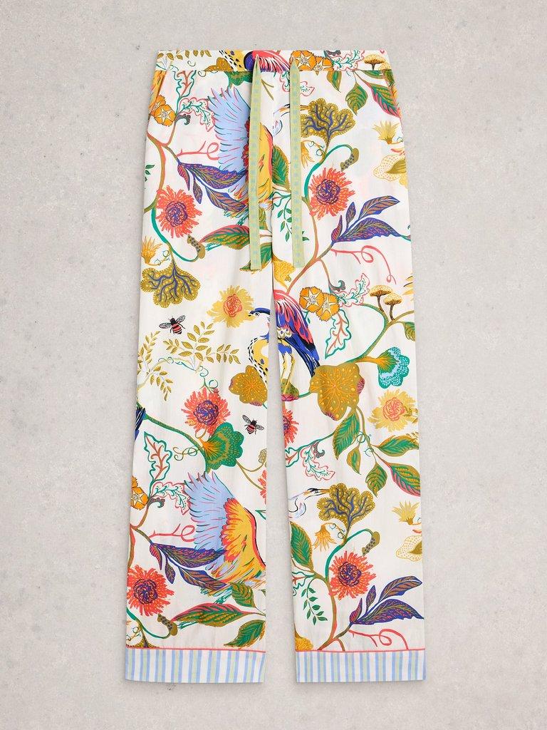 Nina Lightweight PJ Bottom in IVORY PR - FLAT FRONT