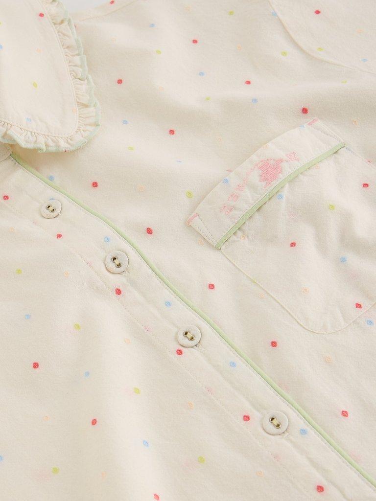 Nelly Nightshirt Dress in IVORY MLT - FLAT DETAIL