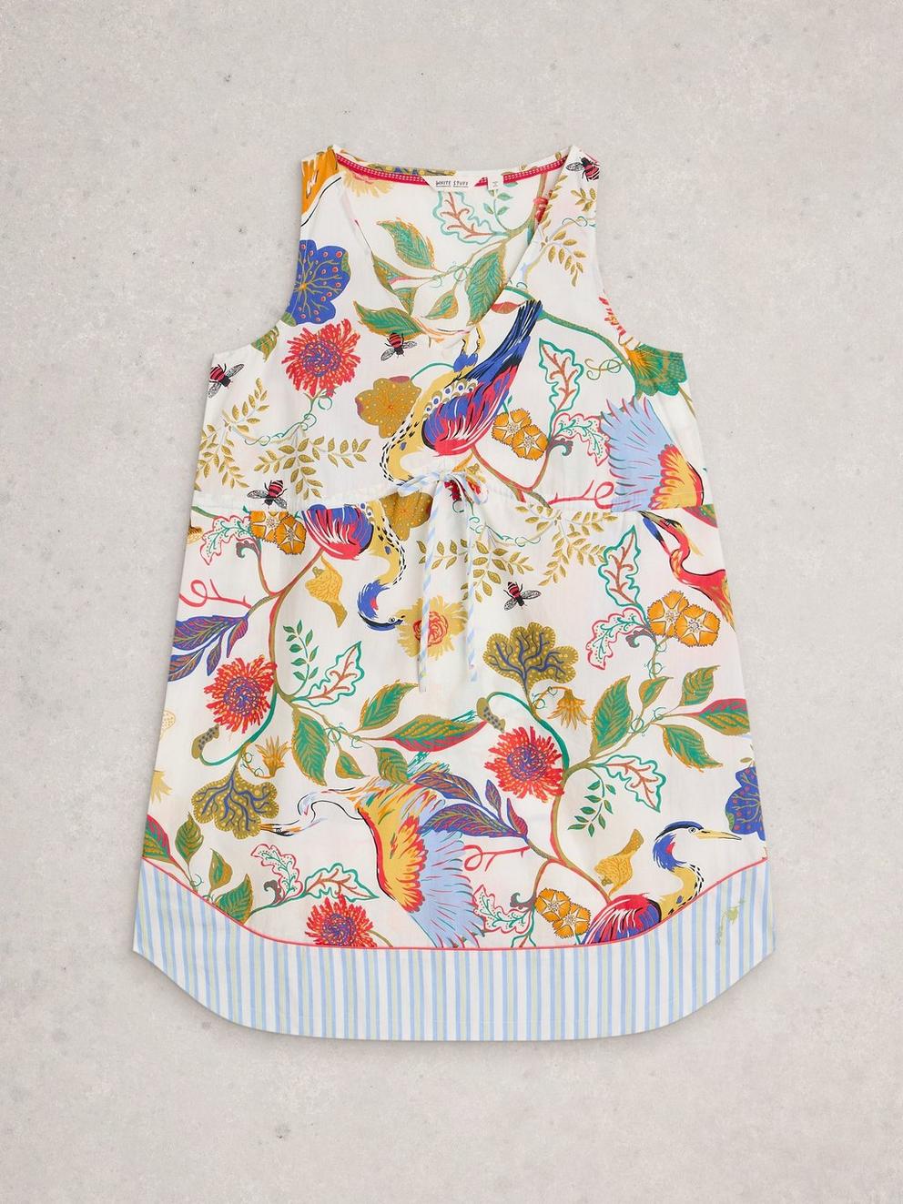 Nina Lightweight Nightie in IVORY PR - FLAT FRONT