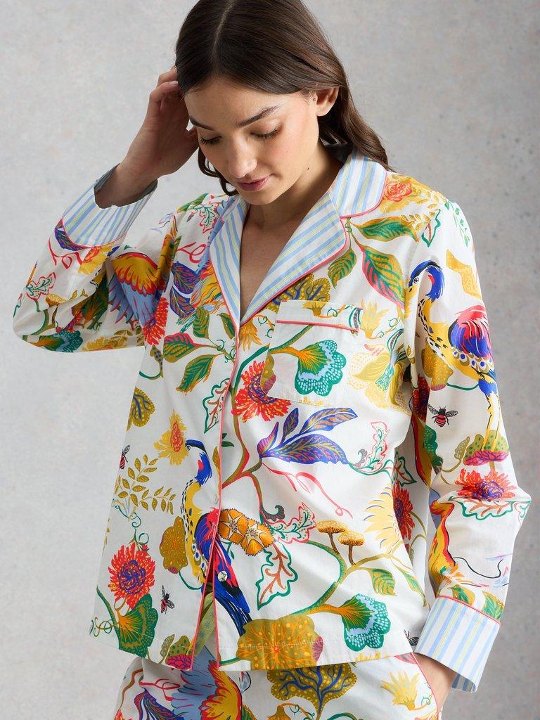 Nina Lightweight PJ Shirt in IVORY PR - LIFESTYLE