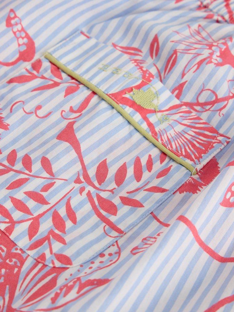 Nina Lightweight PJ Short in BLUE PR - FLAT DETAIL