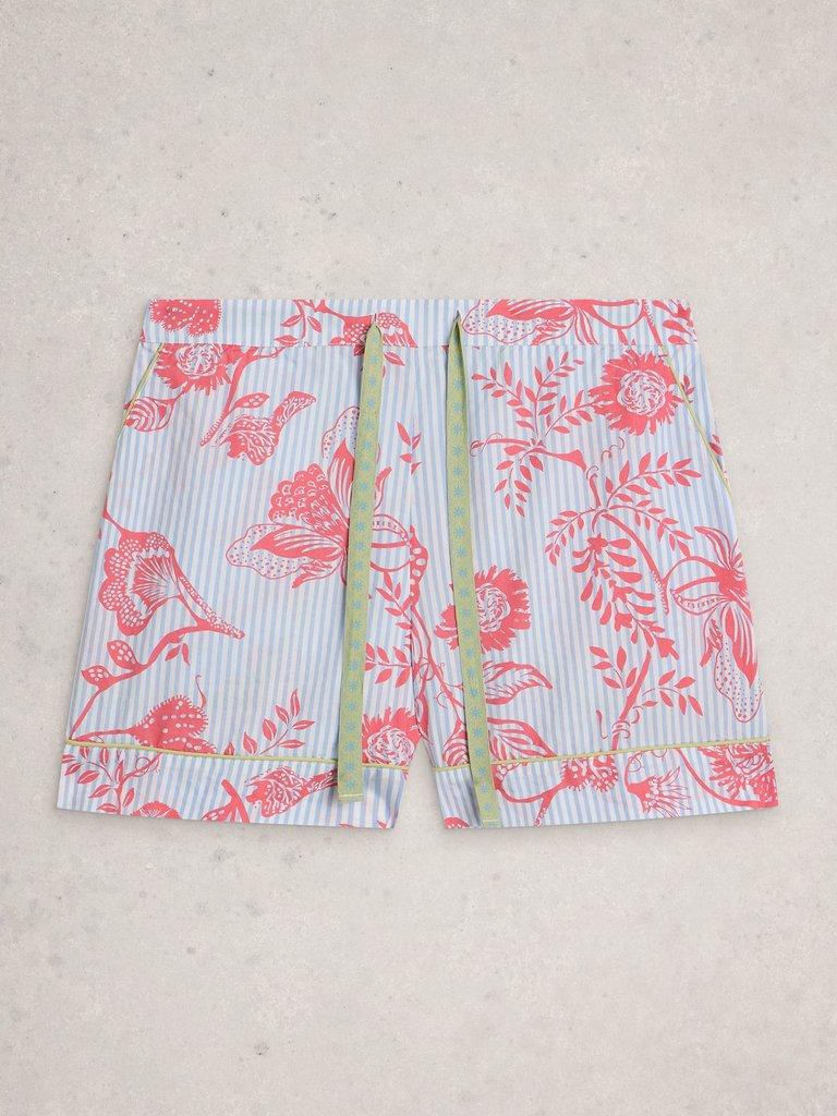 Nina Lightweight PJ Short in BLUE PR - FLAT FRONT