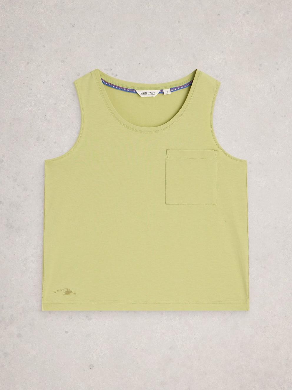 Maya Vest in LGT GREEN - FLAT FRONT