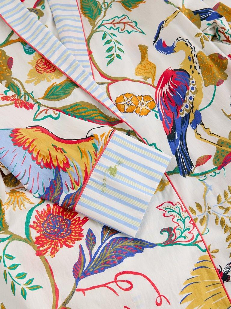 Nina Lightweight Robe in IVORY PR - FLAT DETAIL