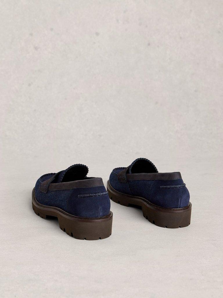 Chunky Laura Loafer in DK DENIM - FLAT BACK