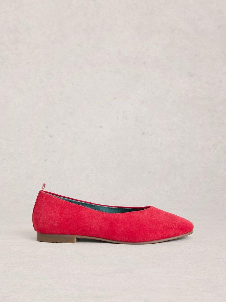 Cheri Suede Ballerina in MID PINK - LIFESTYLE