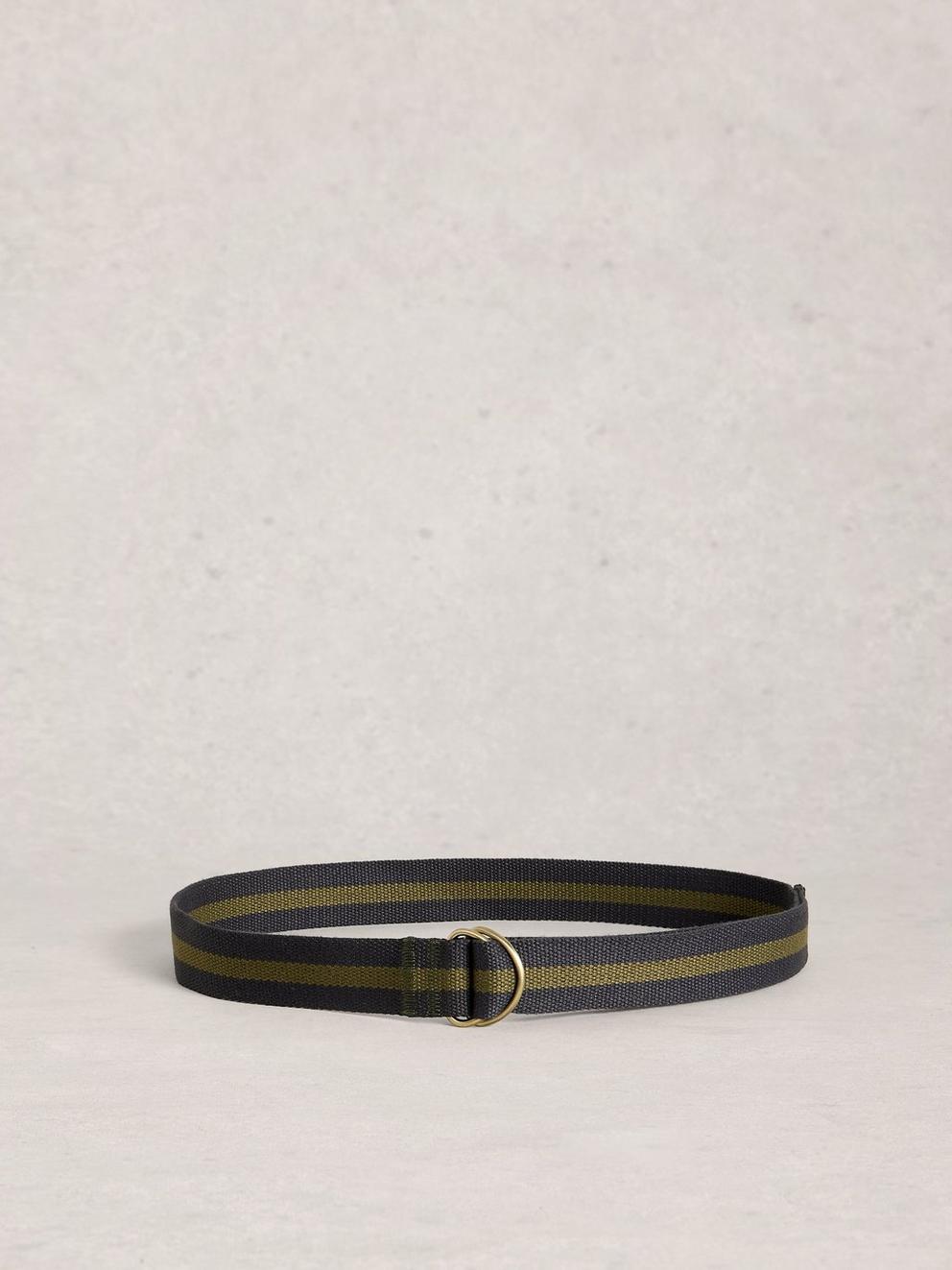 Webbing Belt in GREEN MLT - FLAT BACK