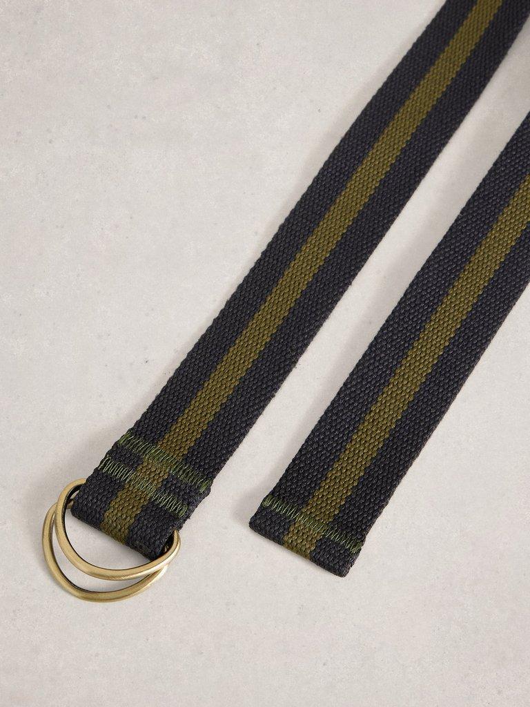 Webbing Belt in GREEN MLT - FLAT DETAIL