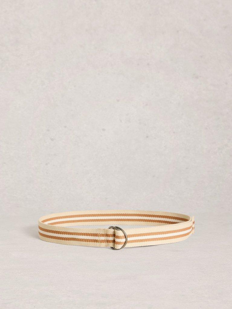 Webbing Belt in NAT MLT - FLAT BACK