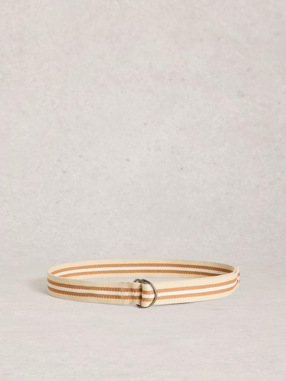 Webbing Belt in NAT MLT - FLAT BACK