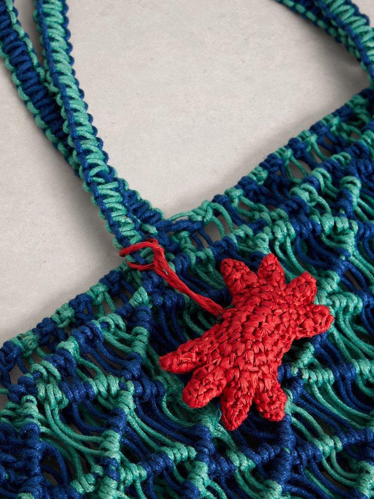 Skye Beach Bag  in BLUE MLT - FLAT DETAIL