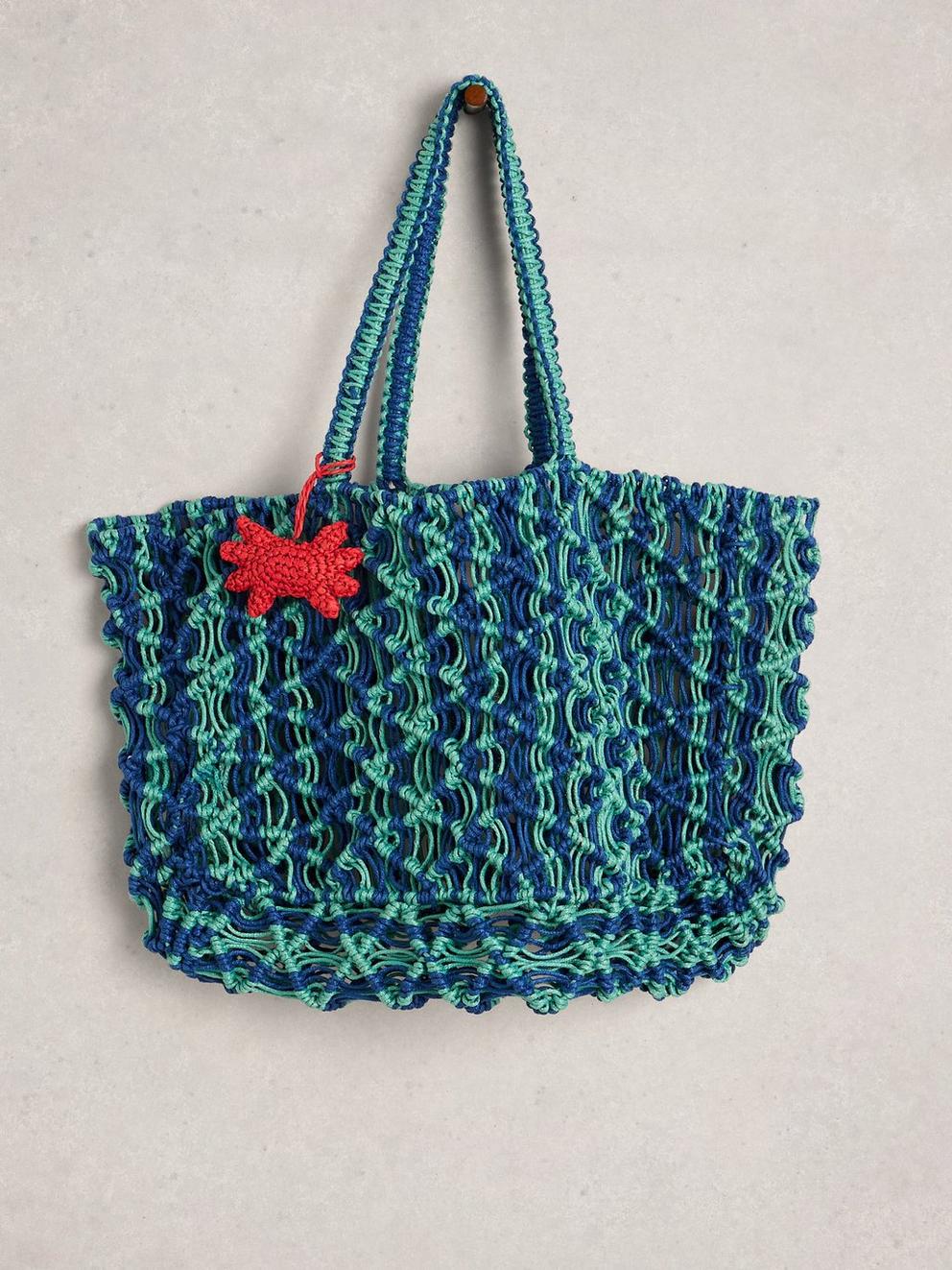 Skye Beach Bag  in BLUE MLT - FLAT FRONT