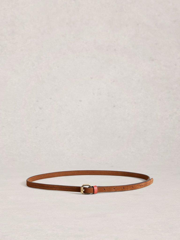 2 Pack Belts in TAN MULTI - FLAT FRONT