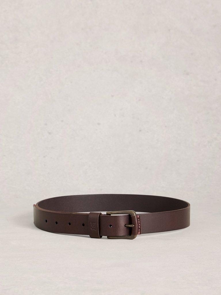 Everyday Belt in DK BROWN - FLAT BACK