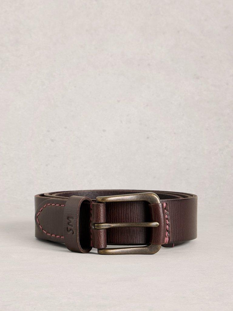Everyday Belt in DK BROWN - FLAT FRONT