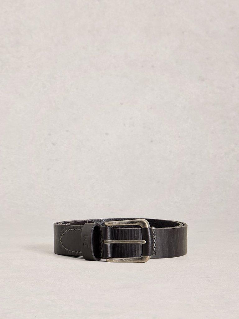 Everyday Belt in PURE BLK - FLAT FRONT