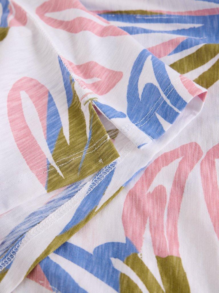 ABBIE T-SHIRT in IVORY PR - FLAT DETAIL