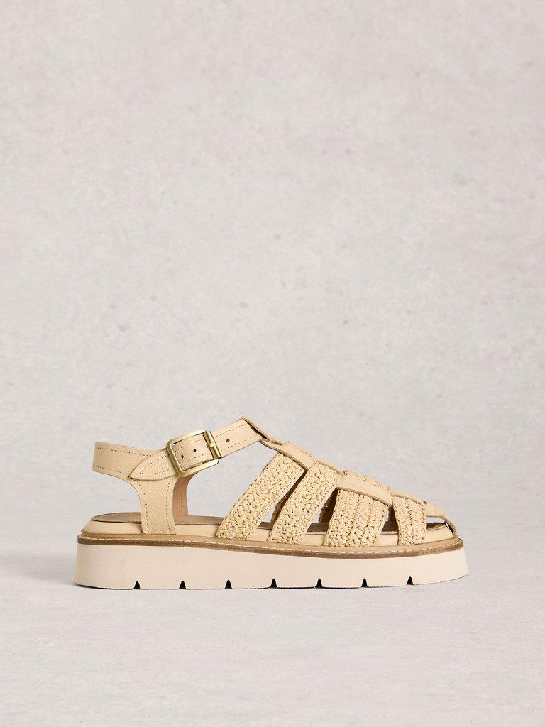 Chunky Fisherman Strappy Sandal in LGT NAT - LIFESTYLE