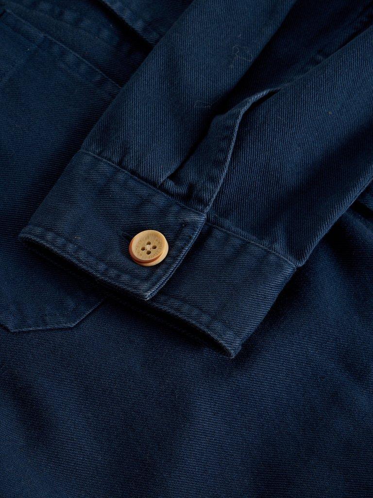 Norfolk Workwear Jacket in DARK NAVY - FLAT DETAIL