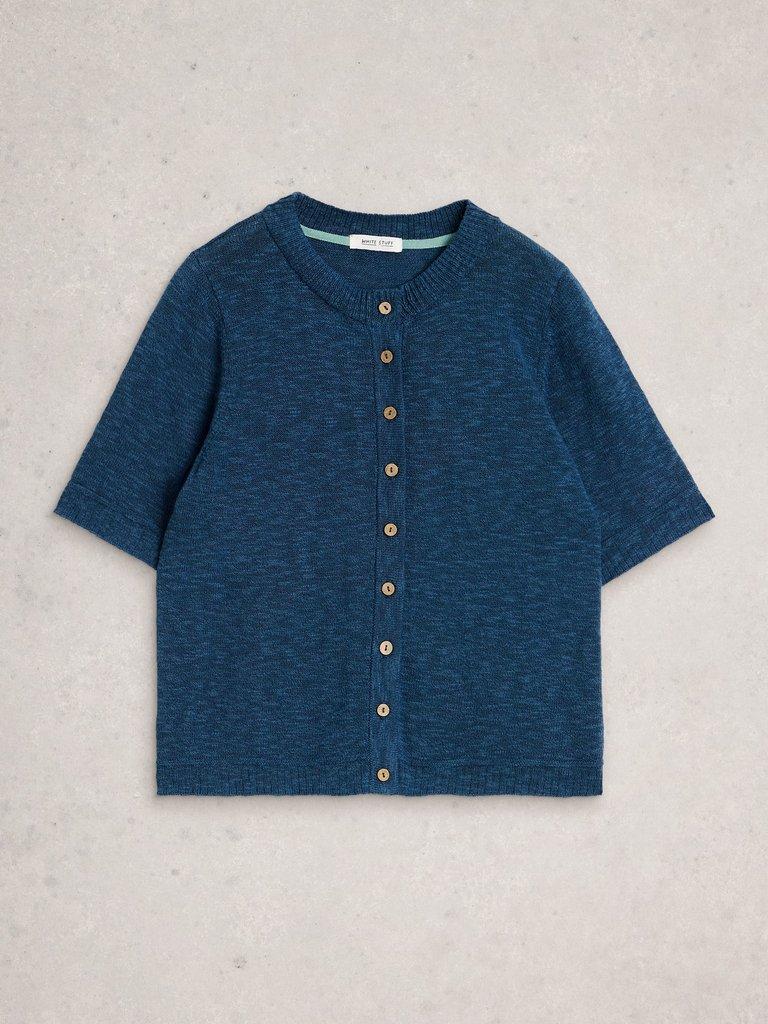 BETSY CARDI in DK BLUE - FLAT FRONT
