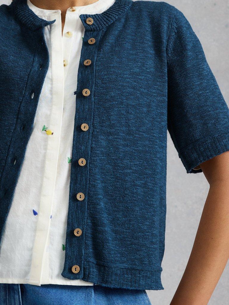 BETSY CARDI in DK BLUE - LIFESTYLE