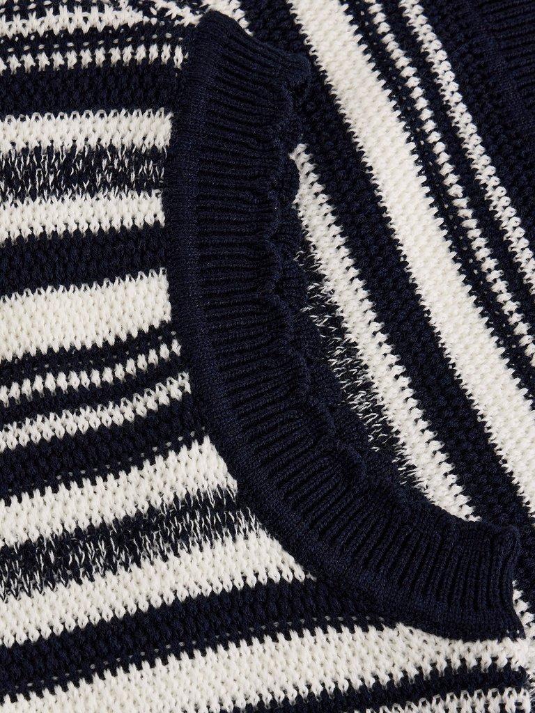 SAMMIE STITCH TANK in NAVY MULTI - FLAT DETAIL