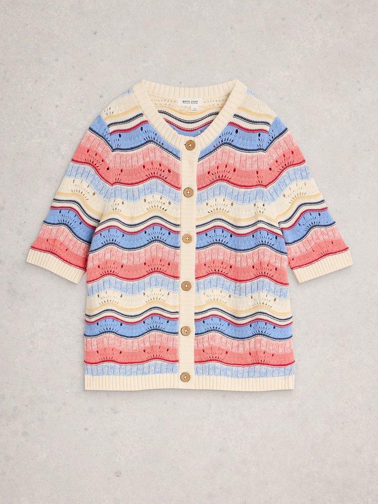 ISABELLA WAVY CARDI in IVORY MULTI | White Stuff